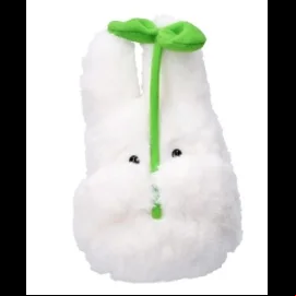 MON VOISIN TOTORO - Totoro Blanc avec feuille - Peluche Nakayoshi 