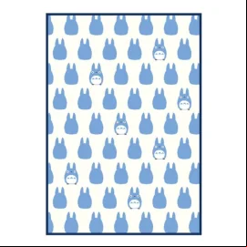 MON VOISIN TOTORO - Totoro Bleu - Grande Couverture 200x140cm 