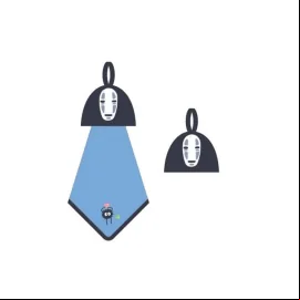 Le Voyage de Chihiro serviette de toilette mains Pop-Up No Face 25 x 25 cm 